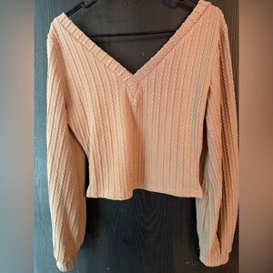 SHEIN Beige Knit Top